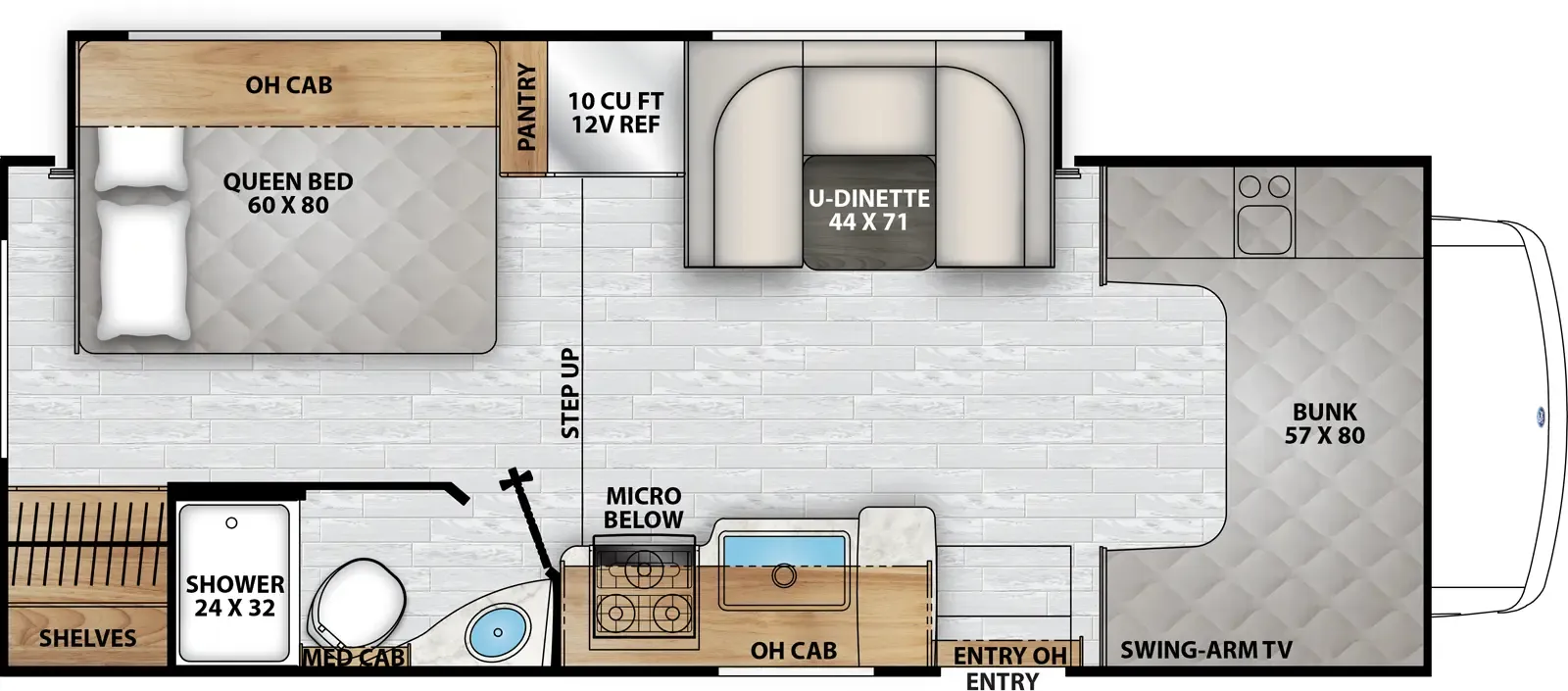 2026 Coachmen Freelander 23FS - Floor plan