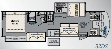 Forest River FR3 32DS floor plan