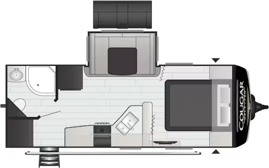 2018 Keystone Cougar 22RBSWE - Floor plan