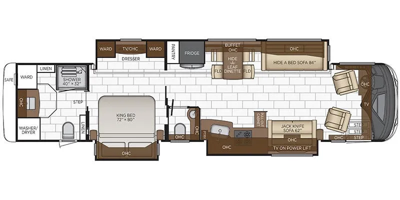 Newmar Mountain Aire 4118 floor plan