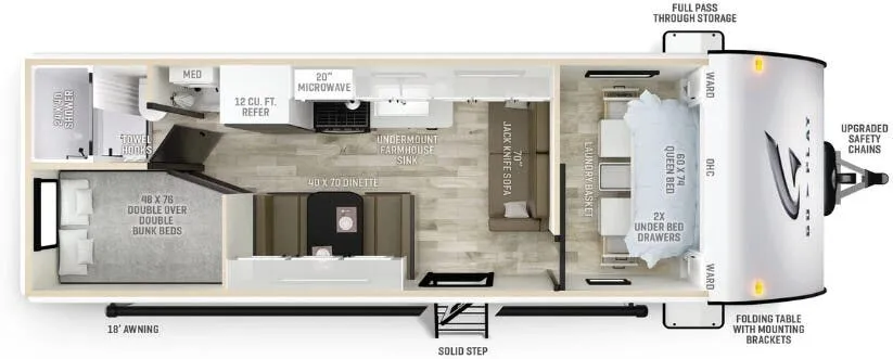 2026 Wayfinder Go Play 26BH - Floor plan