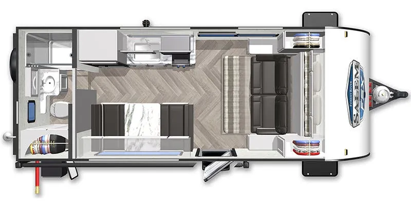 2024 Forest River Salem FSX 167RBK - Floor plan