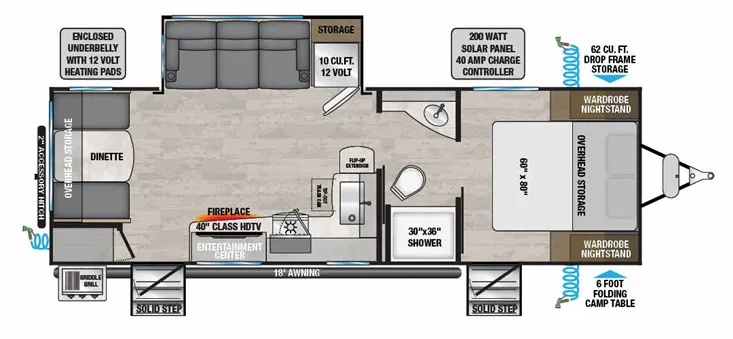 Alliance RV Delta 252RL floor plan