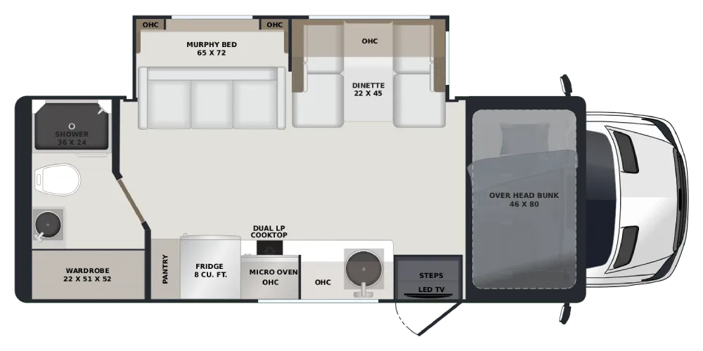2027 Renegade RV Villagio 25RMC - Floor plan
