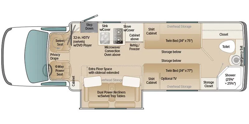 Coach House Platinum 261XL RT floor plan