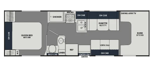 Coachmen Leprechaun 270QB floor plan