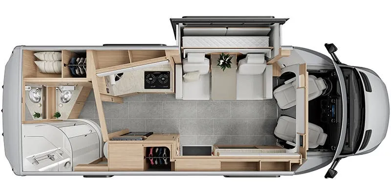2023 Leisure Travel Unity U24MBL - Floor plan