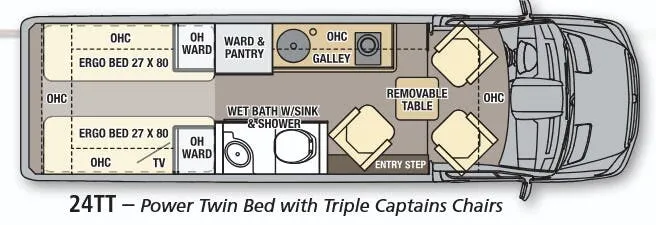 Coachmen Galleria 24TT floor plan
