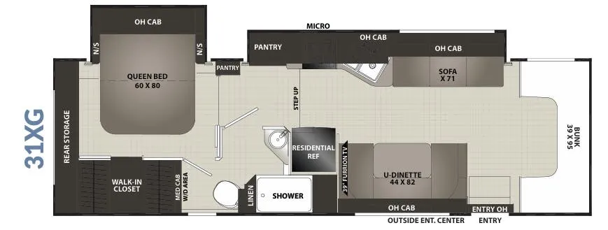 Coachmen Cross Trek XL 31XG floor plan