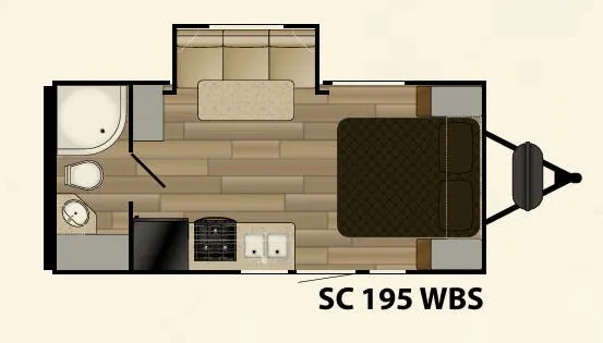 2016 Cruiser RV Shadow Cruiser 195WBS floor plan