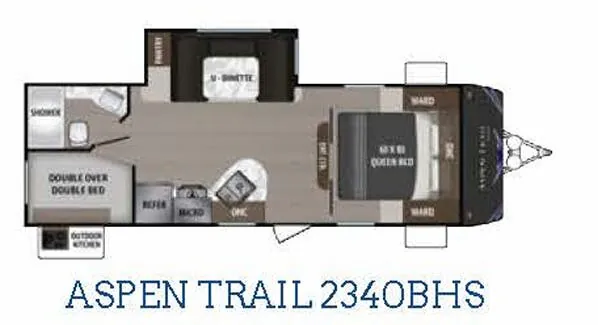 Dutchmen Aspen Trail 2340BHS floor plan