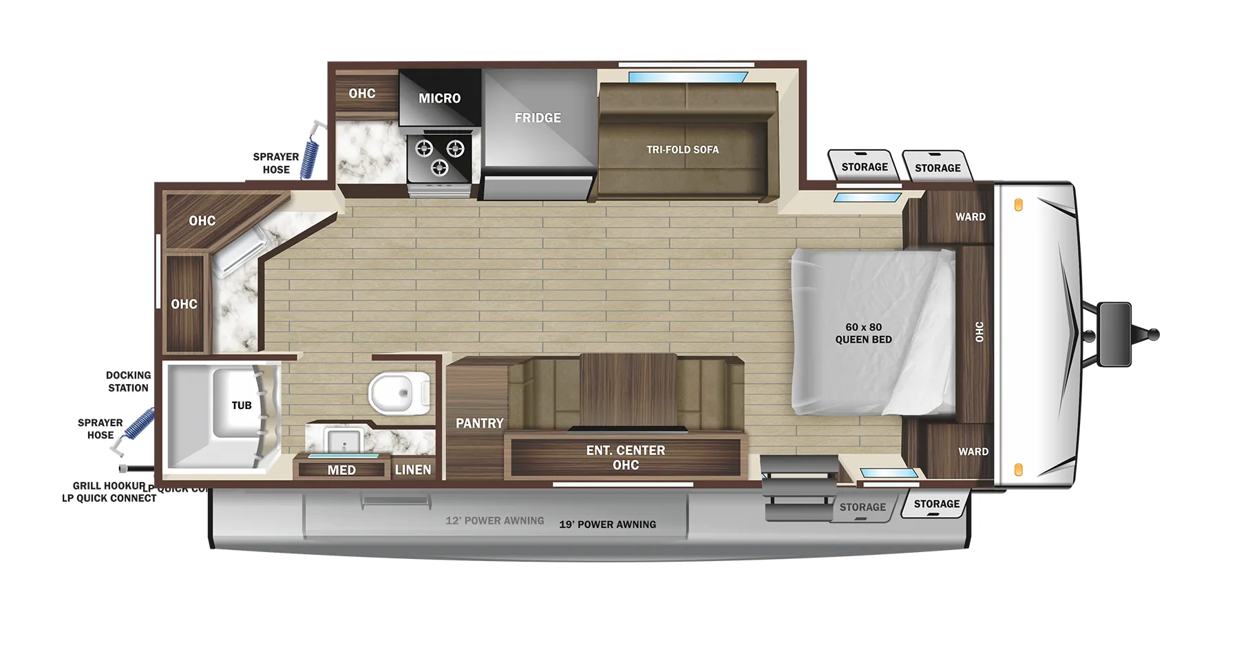 Starcraft Super Lite 225CK floor plan