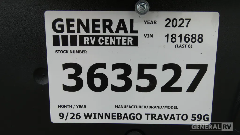 2027 Winnebago Travato 59G, Photos photo 31