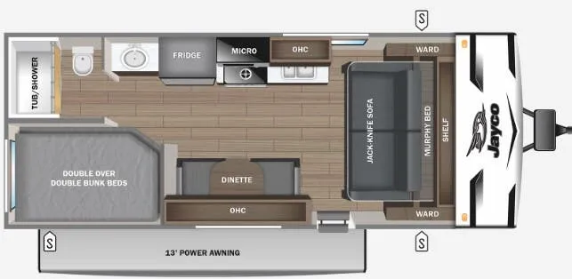 Jayco Jay Flight SLX 211MBW floor plan