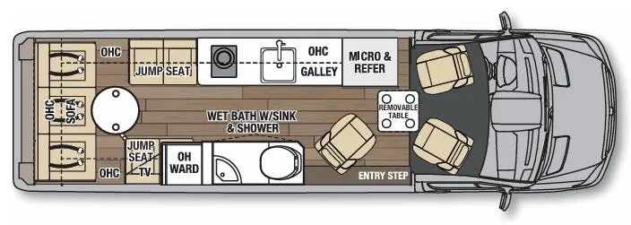 Coachmen Galleria 24T floor plan