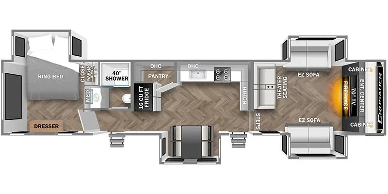 2024 Prime Time Crusader 375FLS - Floor plan