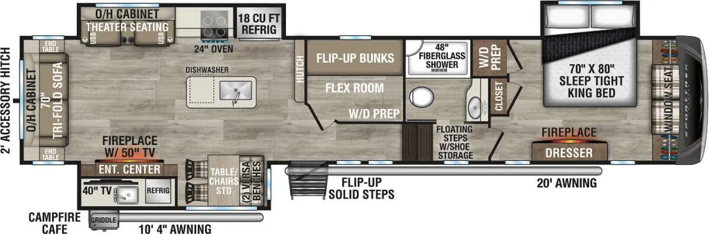 2025 Venture RV SportTrek 5 Touring Edition STTF363VFR floor plan