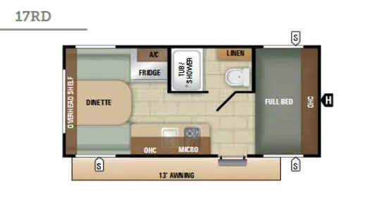 Starcraft Avalon 17RD floor plan