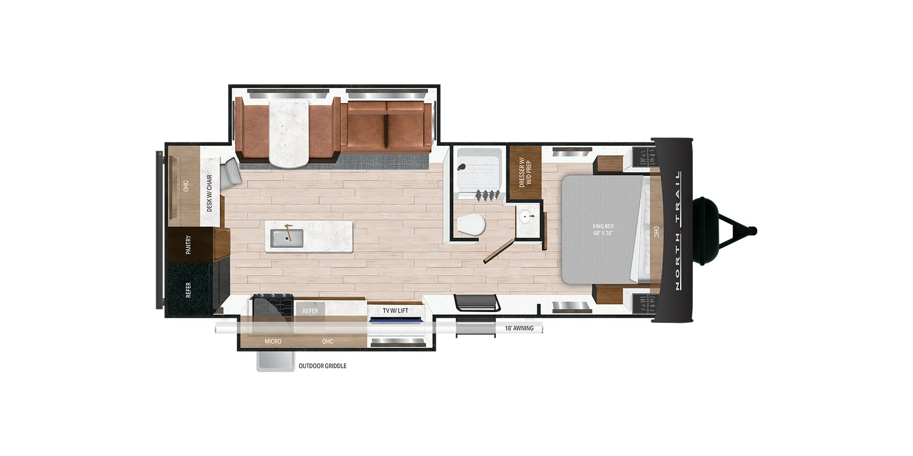 Heartland North Trail 2803 RK floor plan