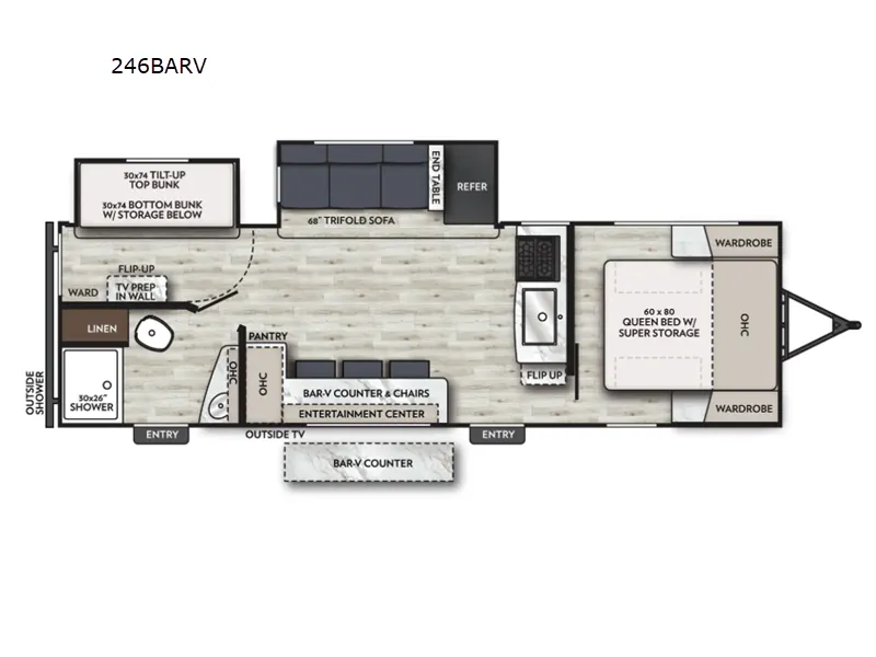2026 Coachmen RV Apex Ultra-Lite 246BARV - Floor plan