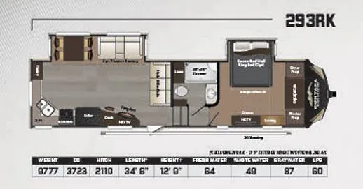 Keystone Montana High Country 293RK floor plan