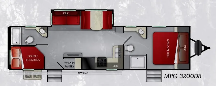 Cruiser RV MPG 3200DB floor plan