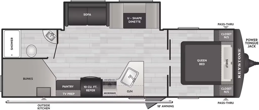 2026 Keystone Springdale Classic 269DBCWE floor plan
