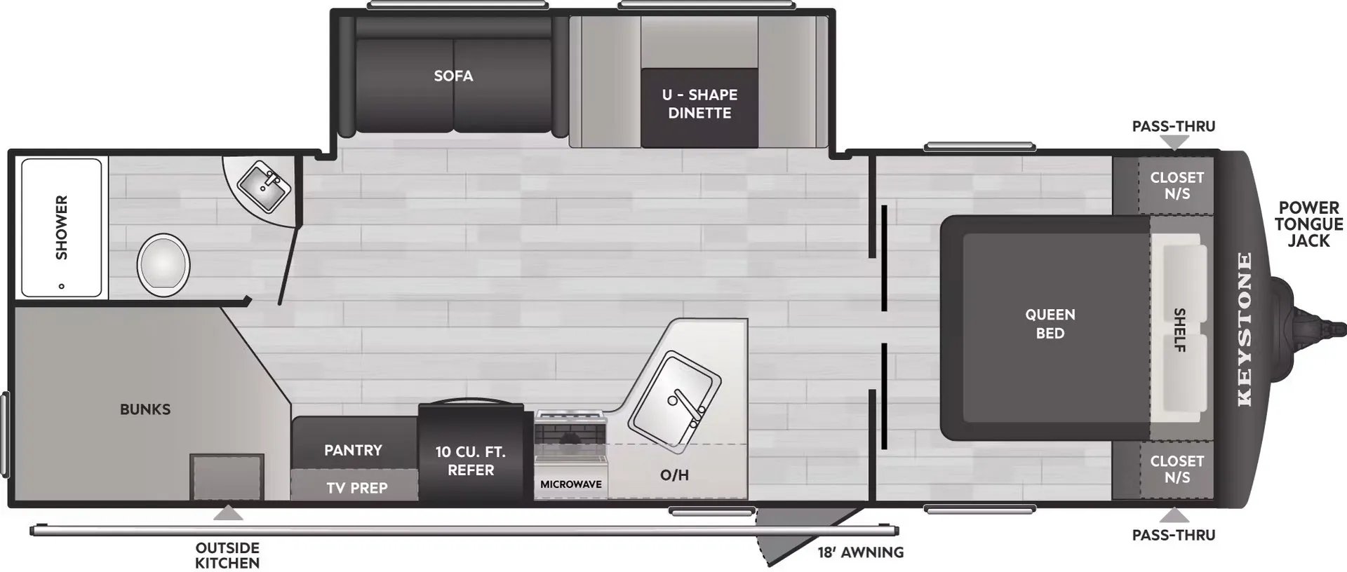 Keystone Springdale Classic 269DBCWE floor plan