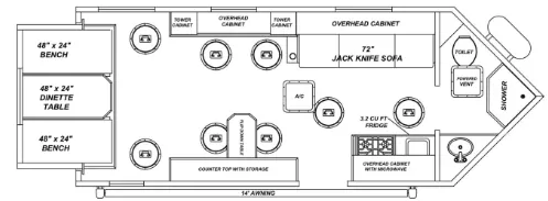 Glacier RV Explorer 17ELITE floor plan