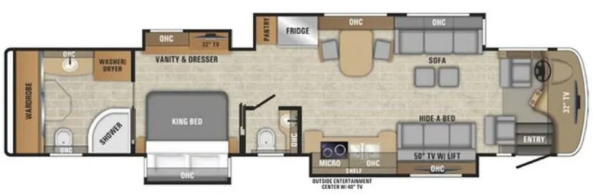 Entegra Coach Anthem 44W floor plan