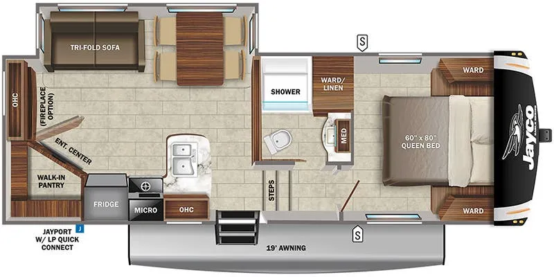2022 Jayco Eagle HT 24RE floor plan