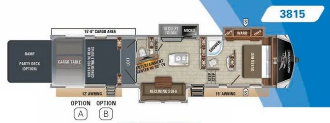 Jayco Seismic 3815 floor plan
