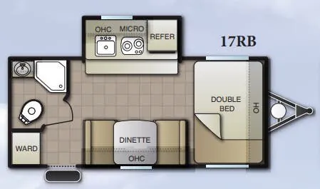 Pacific Coachworks Mighty Lite 17RB floor plan