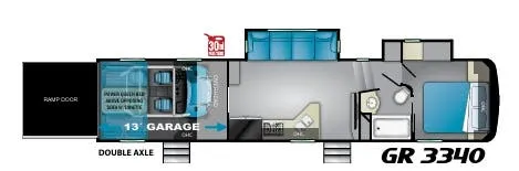 Heartland Gravity 3340 floor plan