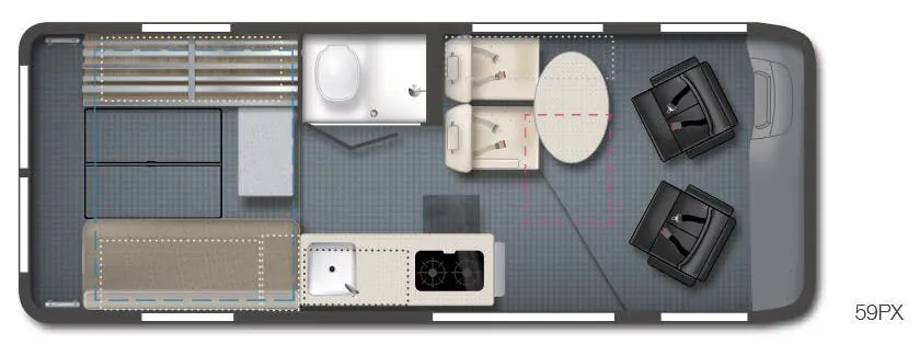 Winnebago Solis 59PX floor plan