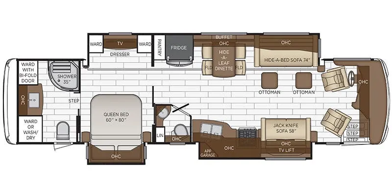 Newmar Dutch Star 3736 floor plan