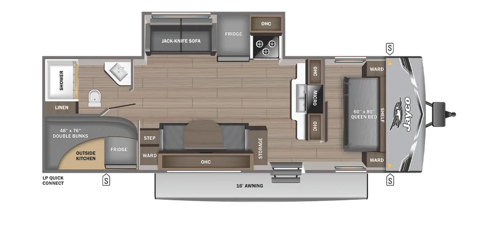 2026 Jayco Jay Flight SLX 265BHSW floor plan