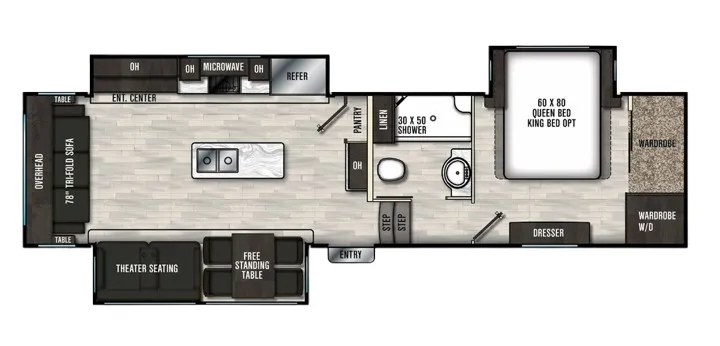 Coachmen Brookstone 310 RL floor plan