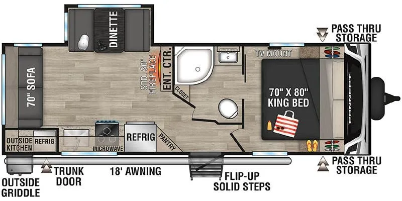 K-Z Connect C241RLK floor plan