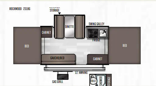 Forest River Flagstaff MAC 228D floor plan