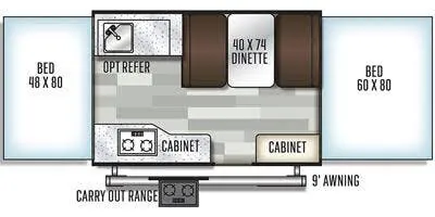 Forest River Rockwood Limited 1940LTD floor plan