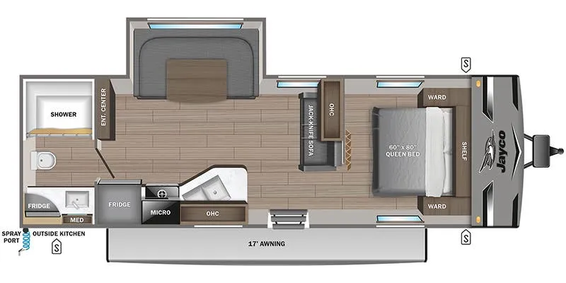 Jayco Jay Flight 247RBS floor plan