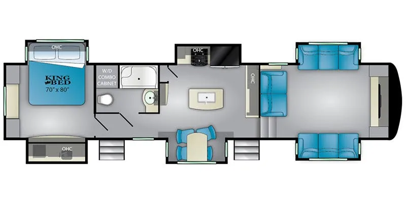 Heartland Bighorn Traveler BHTR 38 FL floor plan