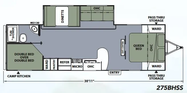 Coachmen Apex Ultra-Lite 275BHSS floor plan