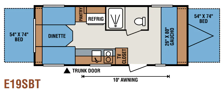 K-Z Spree Escape E19SBT floor plan