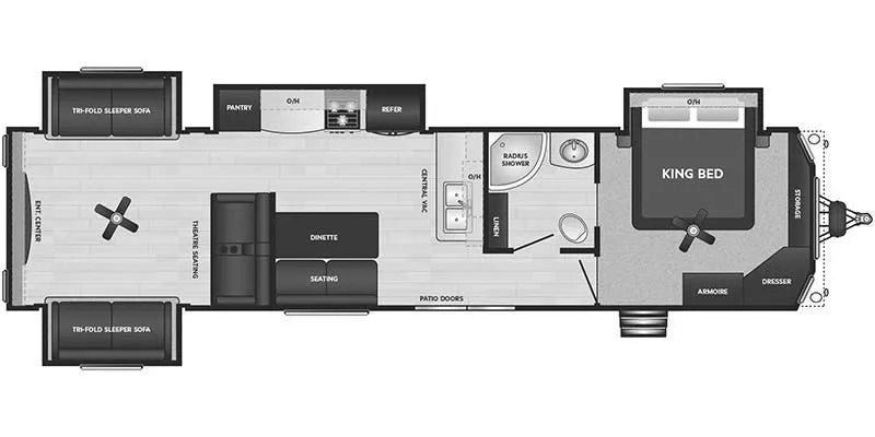 2018 Keystone Retreat 391RDEN floor plan
