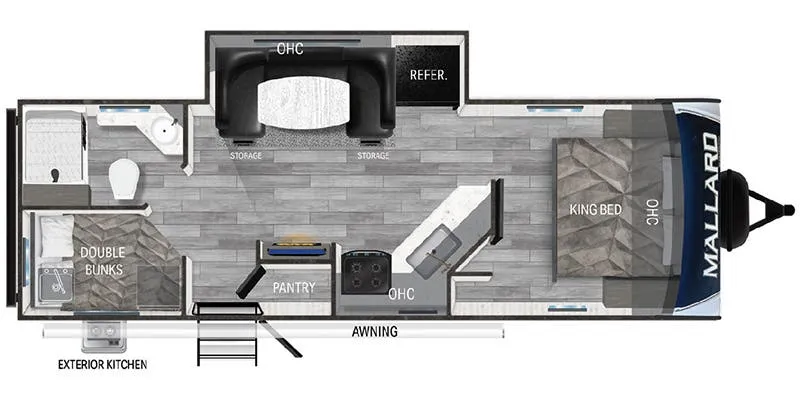 Heartland Mallard M251BH floor plan