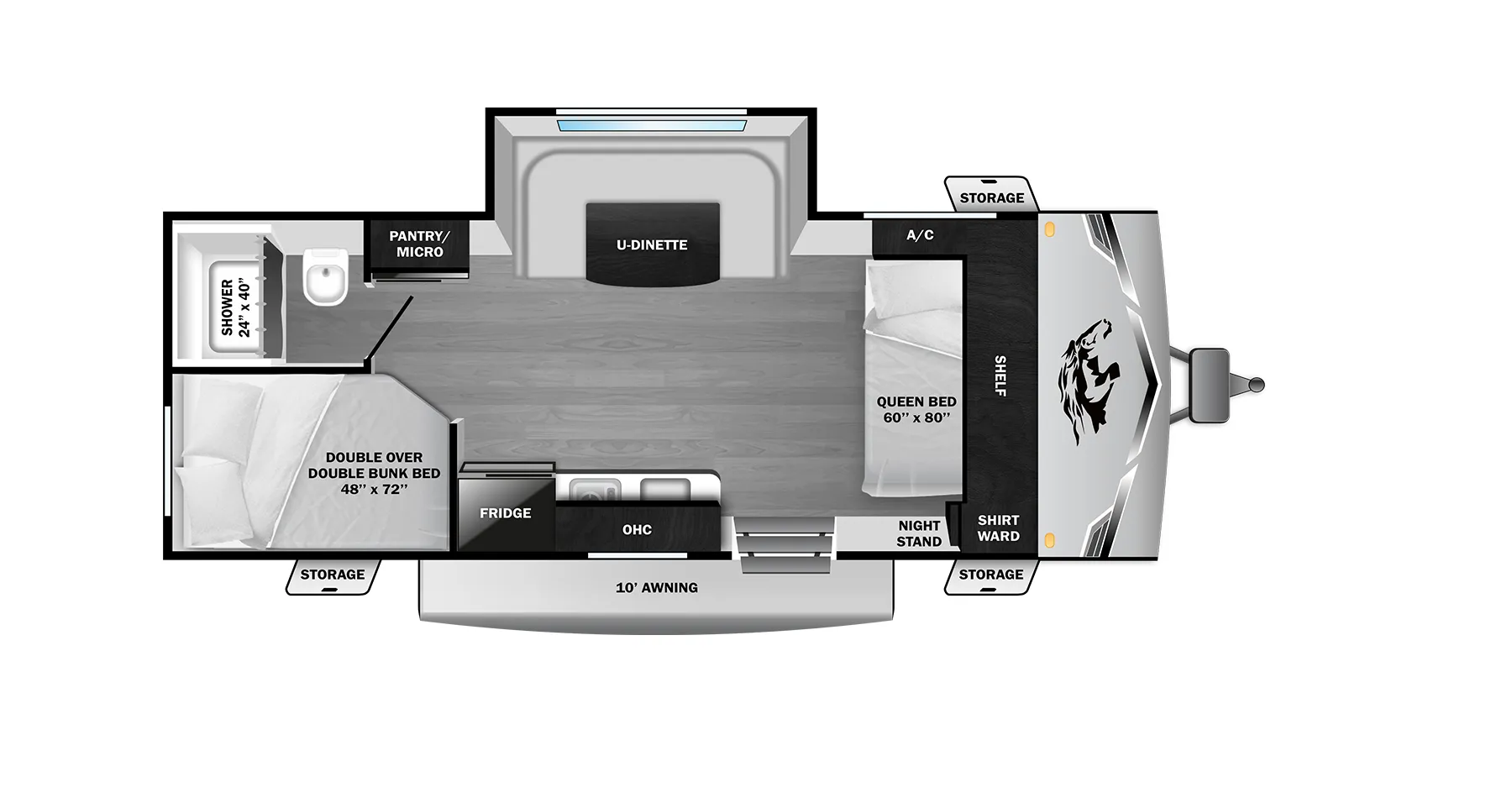 Highland Ridge Open Range Colt CTR Edition 17DBS floor plan