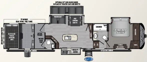 Keystone Raptor 426 floor plan