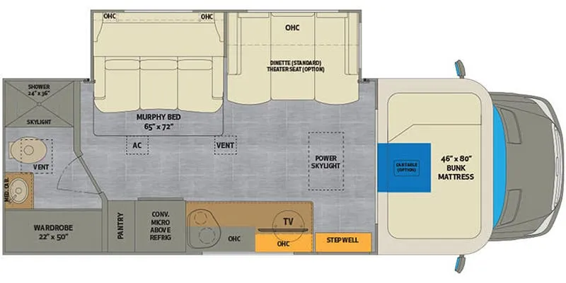 Renegade RV Villagio 25RMC floor plan